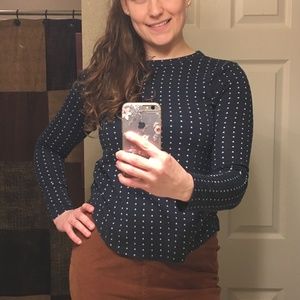 Banana Republic tiny Star Luxespun long sleeve top Small